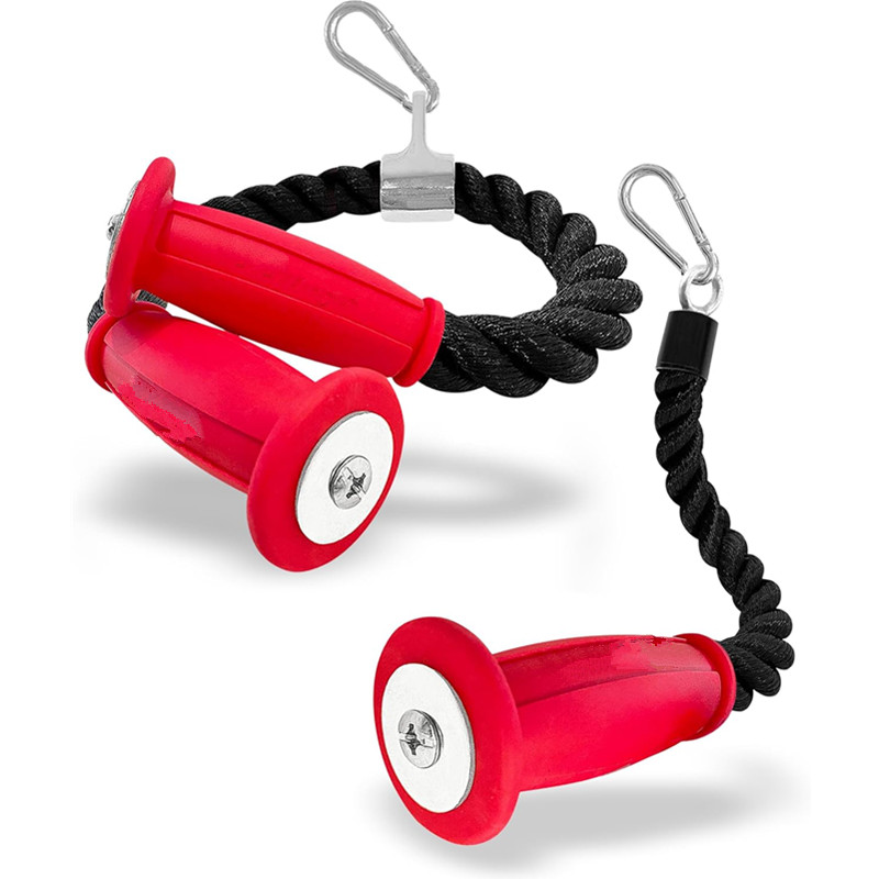 Home Gym Studio - Cordes ergonomiques pour triceps, fixation de