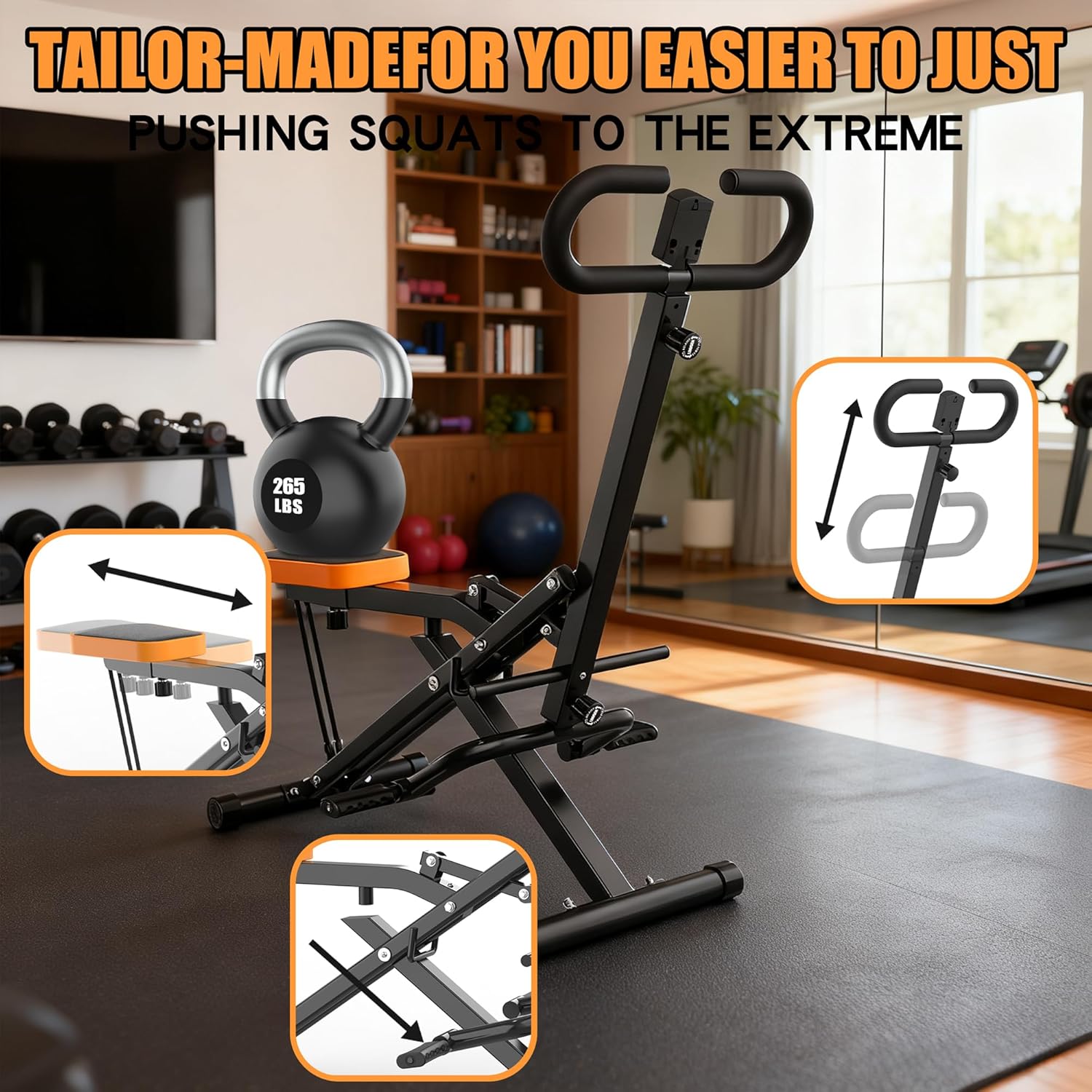Home Gym Resistance Machine - Machine à Squat pour la Maison,