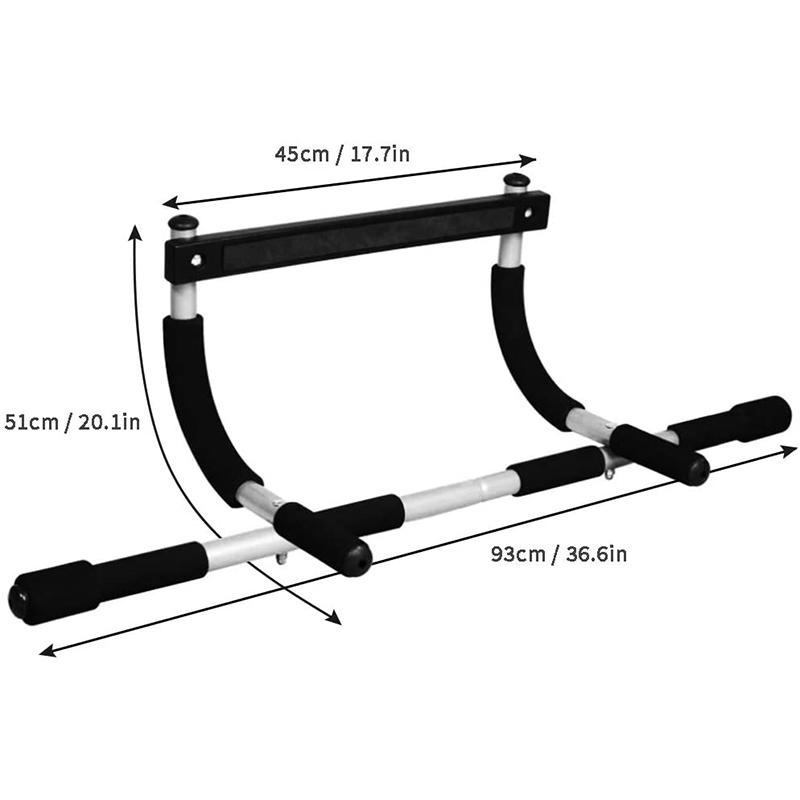 Chin Up Doorframe - Barre de traction murale réglable pour