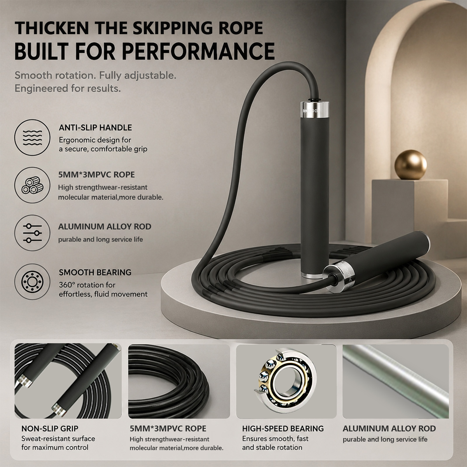 Corde à sauter de boxe pour ad - Jump Rope Bearing avis et prix