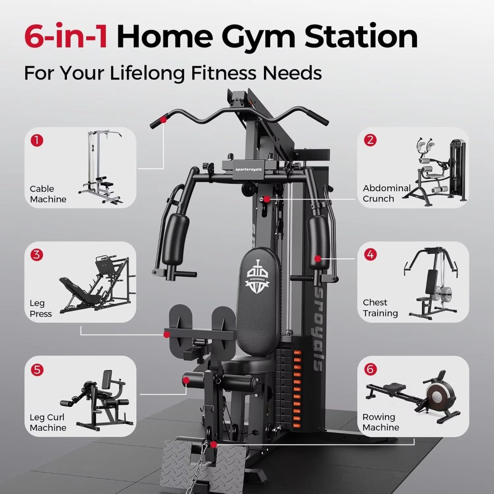 Appareil de fitness multifonct - Home Gym Cable Machine With Weight Stack avis et prix