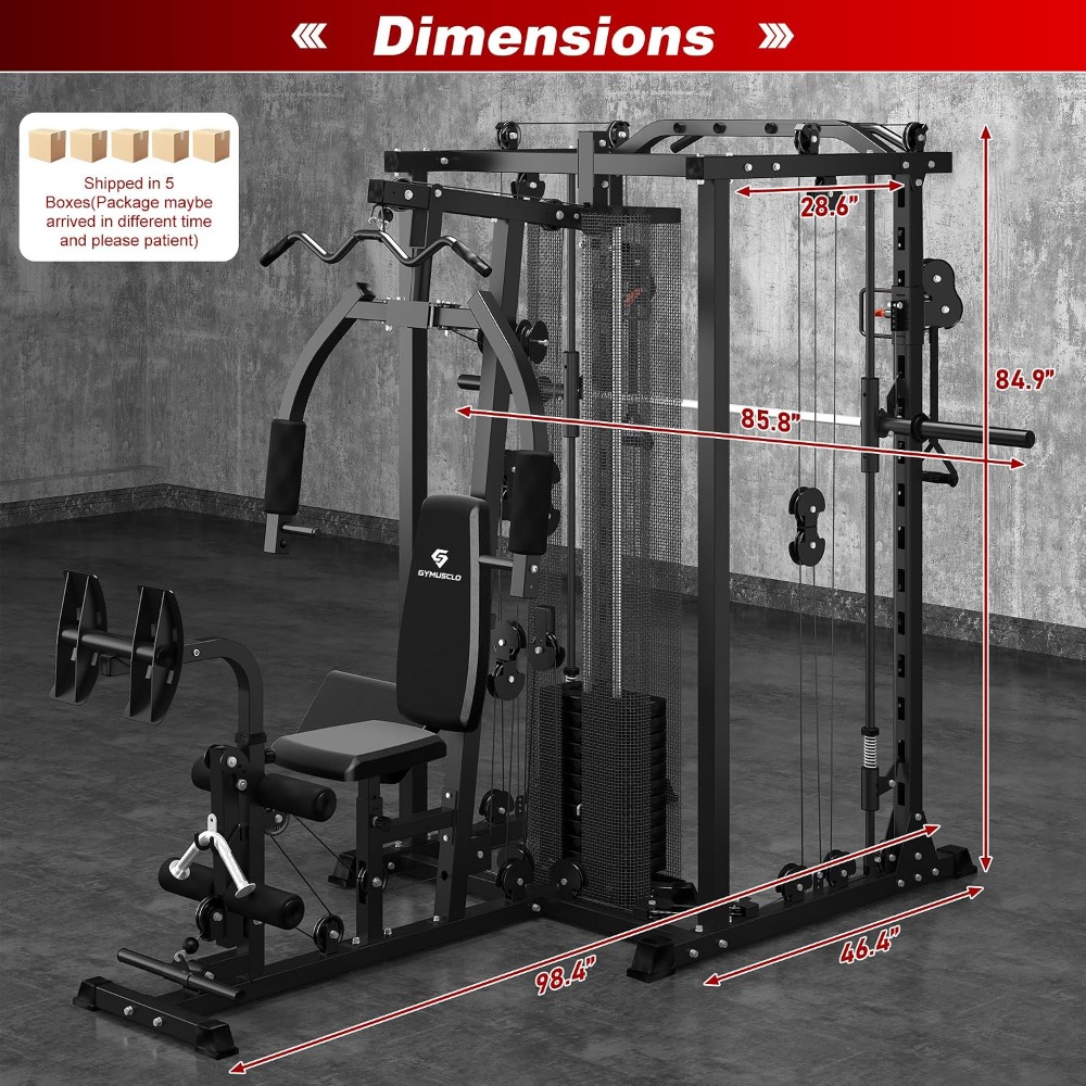 Machine de musculation multifo - Home Gym Cable Machine With Weight Stack avis et prix