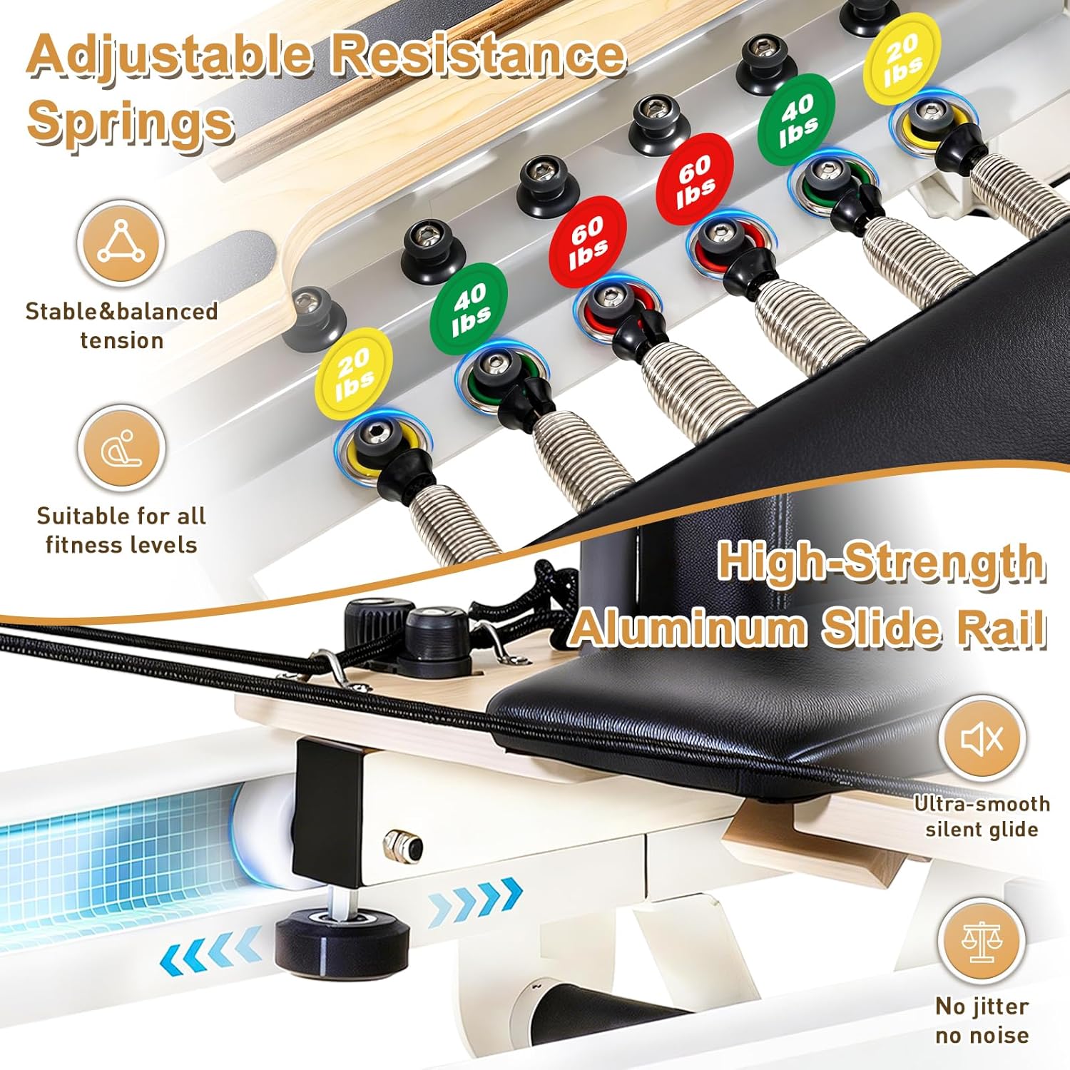 Reformer de Pilates mural avec - Home Gym Studio avis et prix
