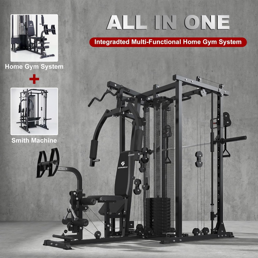 Machine de musculation multifo - Home Gym Cable Machine With Weight Stack avis et prix