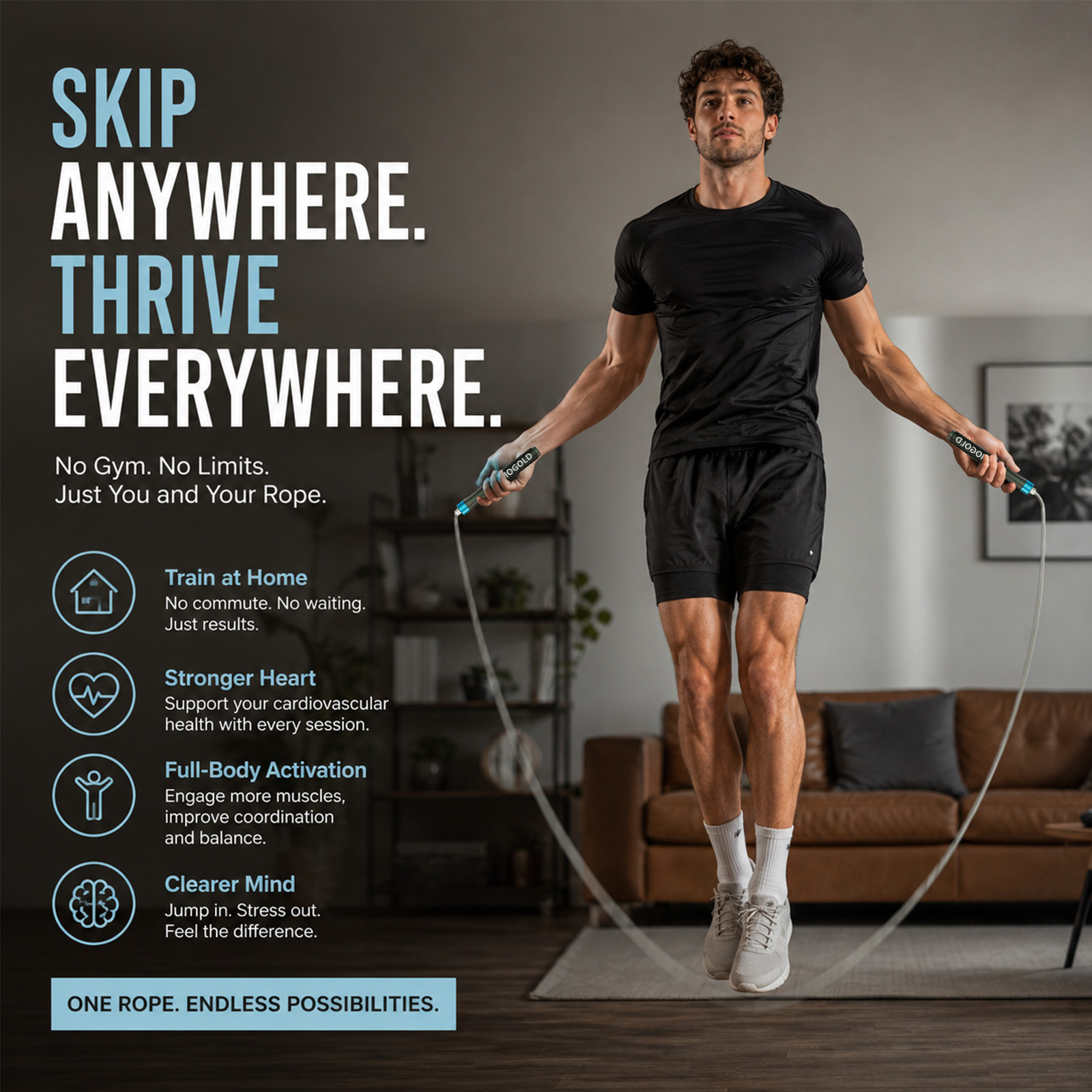 Corde à sauter professionnelle - Jump Rope Bearing avis et prix