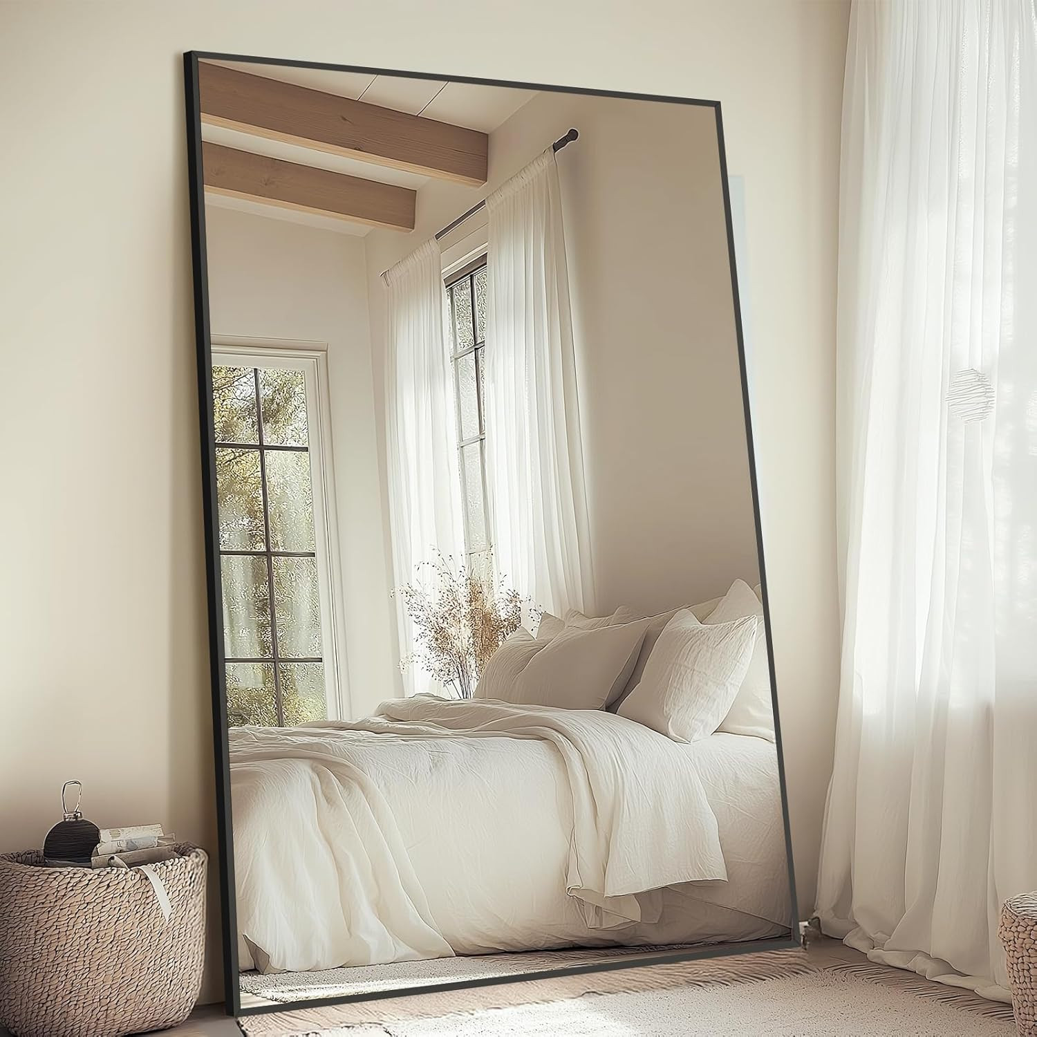 Grand miroir sur pied de 72