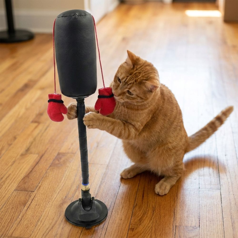Jouet de boxe pour chat à vent - Boxing Bag Stand avis et prix