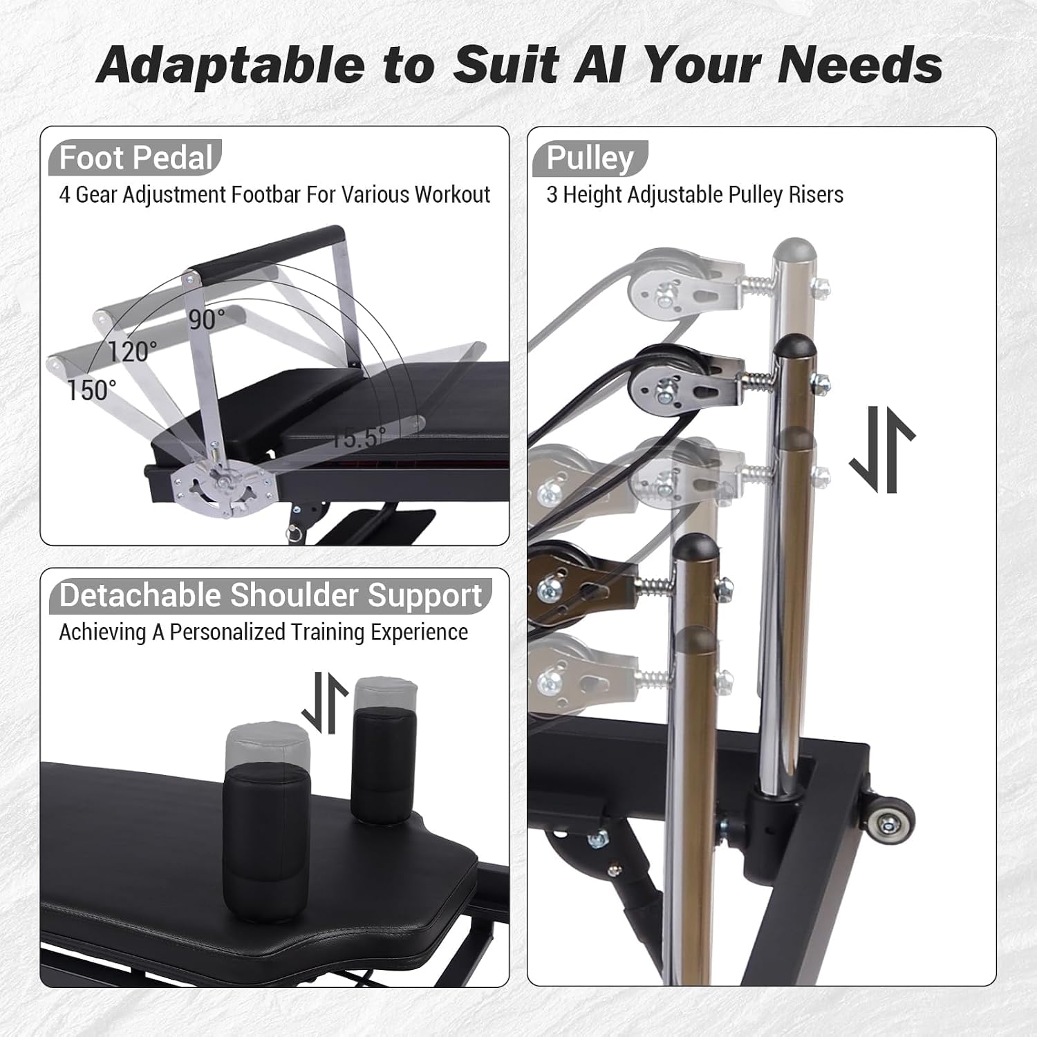 Machine de Pilates pliable pou - Home Gym Resistance Machine avis et prix